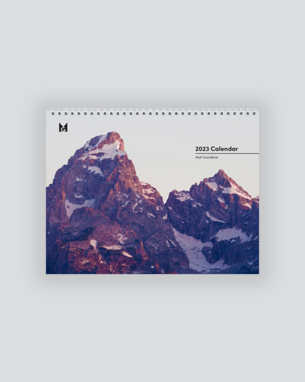matt grandbois 2023 calendar front